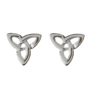 Silver Trin Knot Earrings