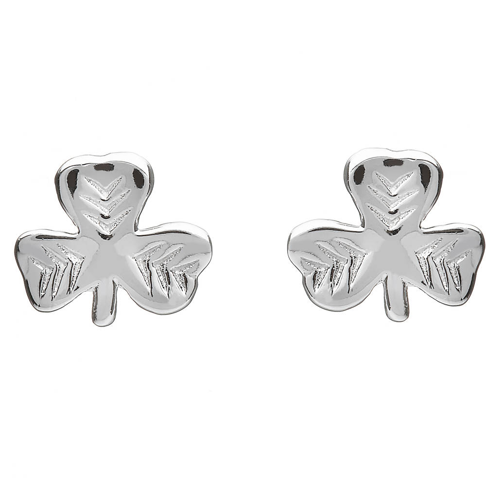 Silver Shamrock Earrings