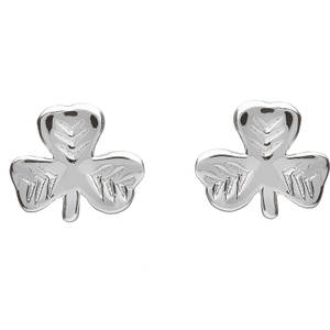 Silver Shamrock Earrings