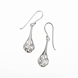 Silver Celtic Trinity Knot Earrings
