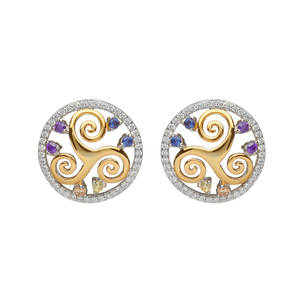 Silver Newgrange earrings