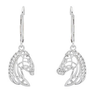 Silver Celtic Horse Head Pendant