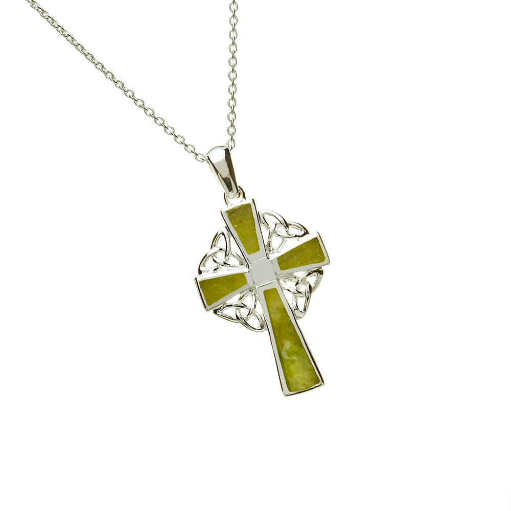 Silver Cm Celtic Cross Chained