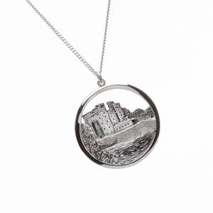 Silver Irish Bunratty Castle Pendant