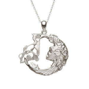 Silver children of lir pendant