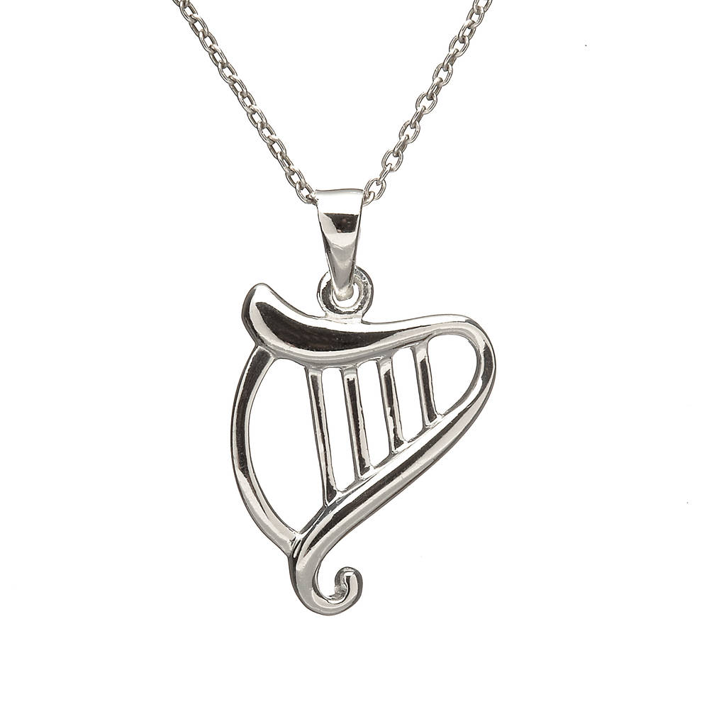 Silver Harp Pendant

