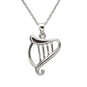 Silver Harp Pendant