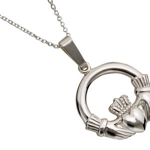 Silver Claddagh Pendant