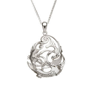 Silver Children Of Lir Pendant