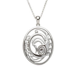 Silver Children Of Lir Swan Pendant