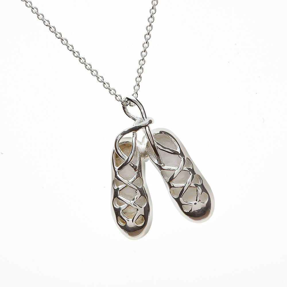 Silver Irish Dancing Shoes Pendant