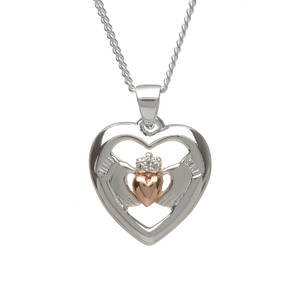 Silver Claddagh "Love Loyalty Friendship"Pendant