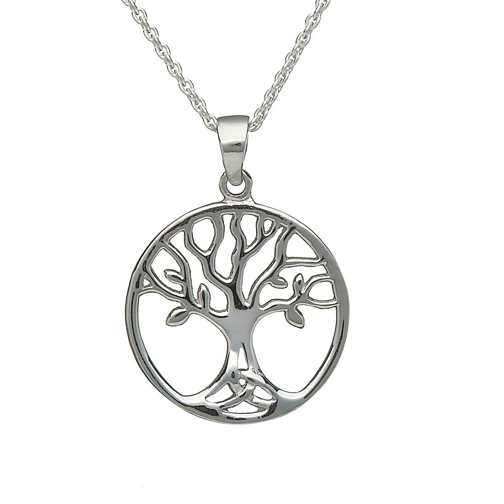 Silver Open Tree Of Life Pendant
