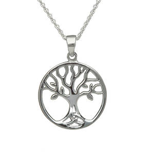 Silver Open Tree Of Life Pendant