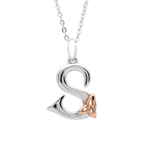 Silver Celtic Initial S Pendant