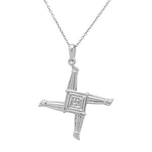 Silver St Bridgets Pendant 