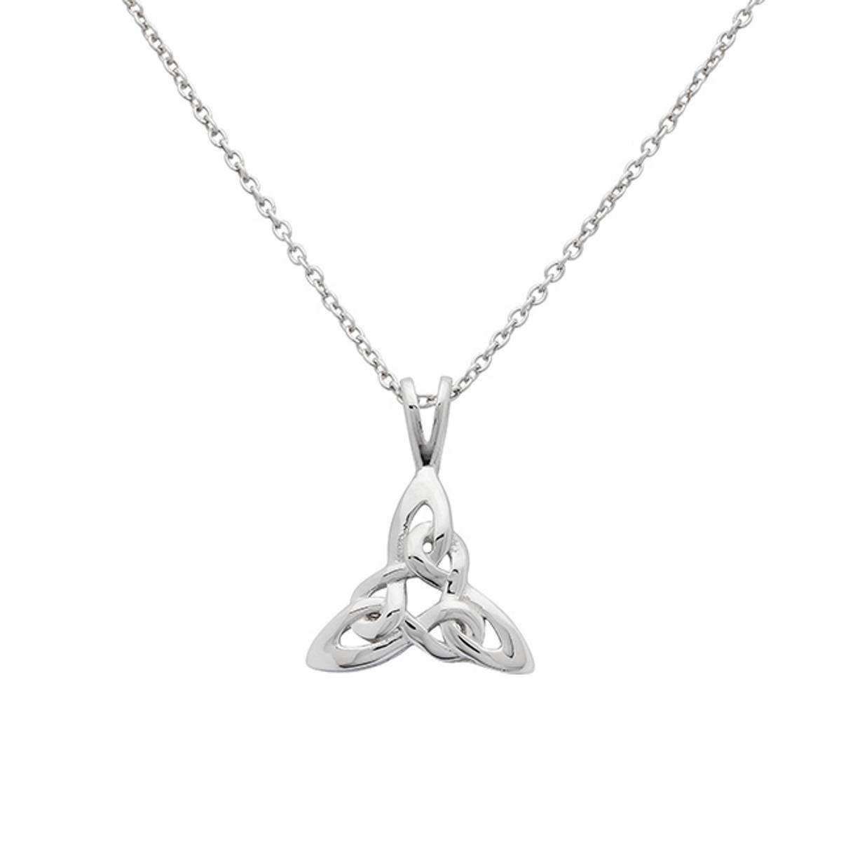 Sterling Silver Celtic Trinity Knot Pendant.

Size: 15mm
Chain Length: 18 inches
