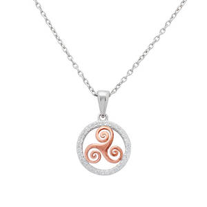 S/silver Cz Circle Pendant