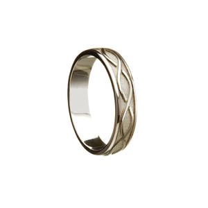 Silver Gents Celtic Twist Wedding Band