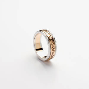 14ct Rose Gold Ladies Trinity Knot Wedding Band