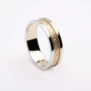 Gold Ladies Wedding Band Universal Fit
