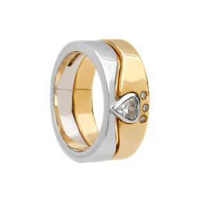 Gold 2 Part Claddagh Ring