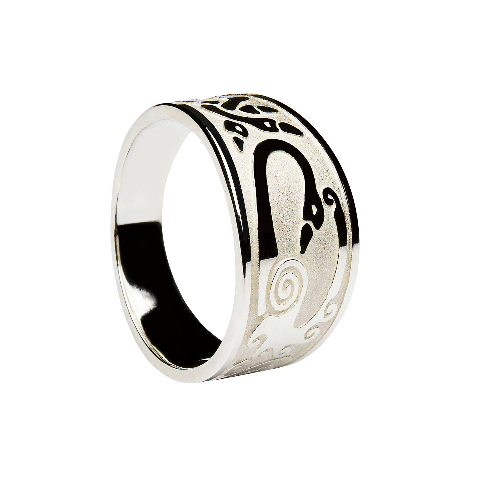 Silver Children Of Lir Ring Irish Celtic Jewellery