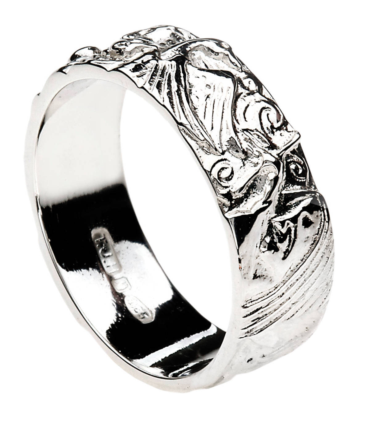 Sterling silver Children Of Lir story ring