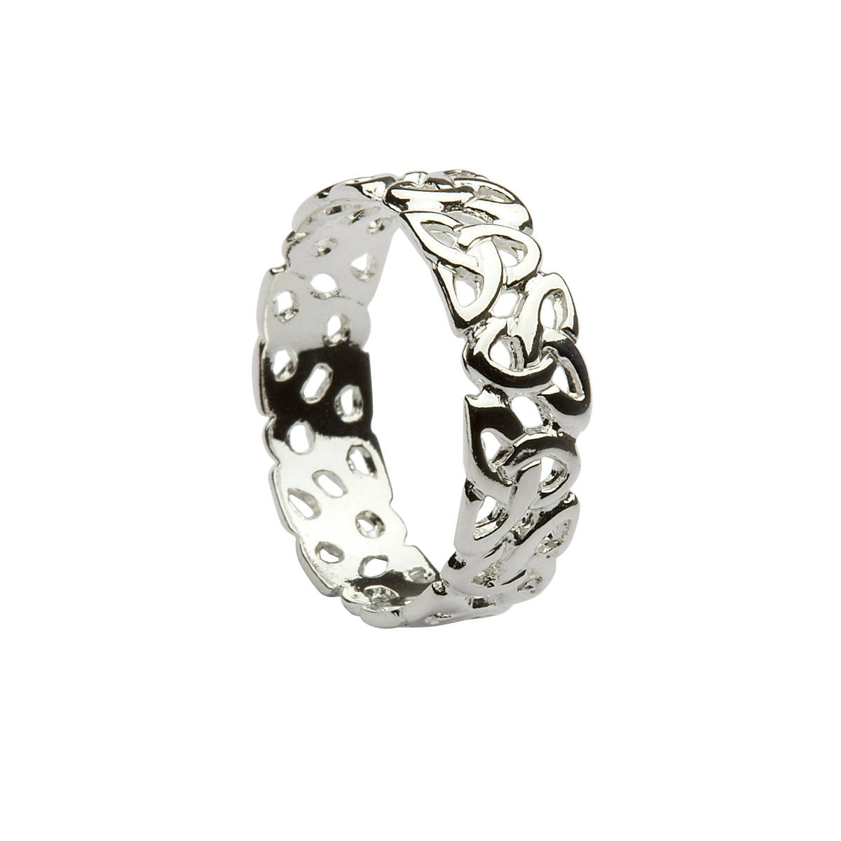 Silver Lds Celtic Band Ring