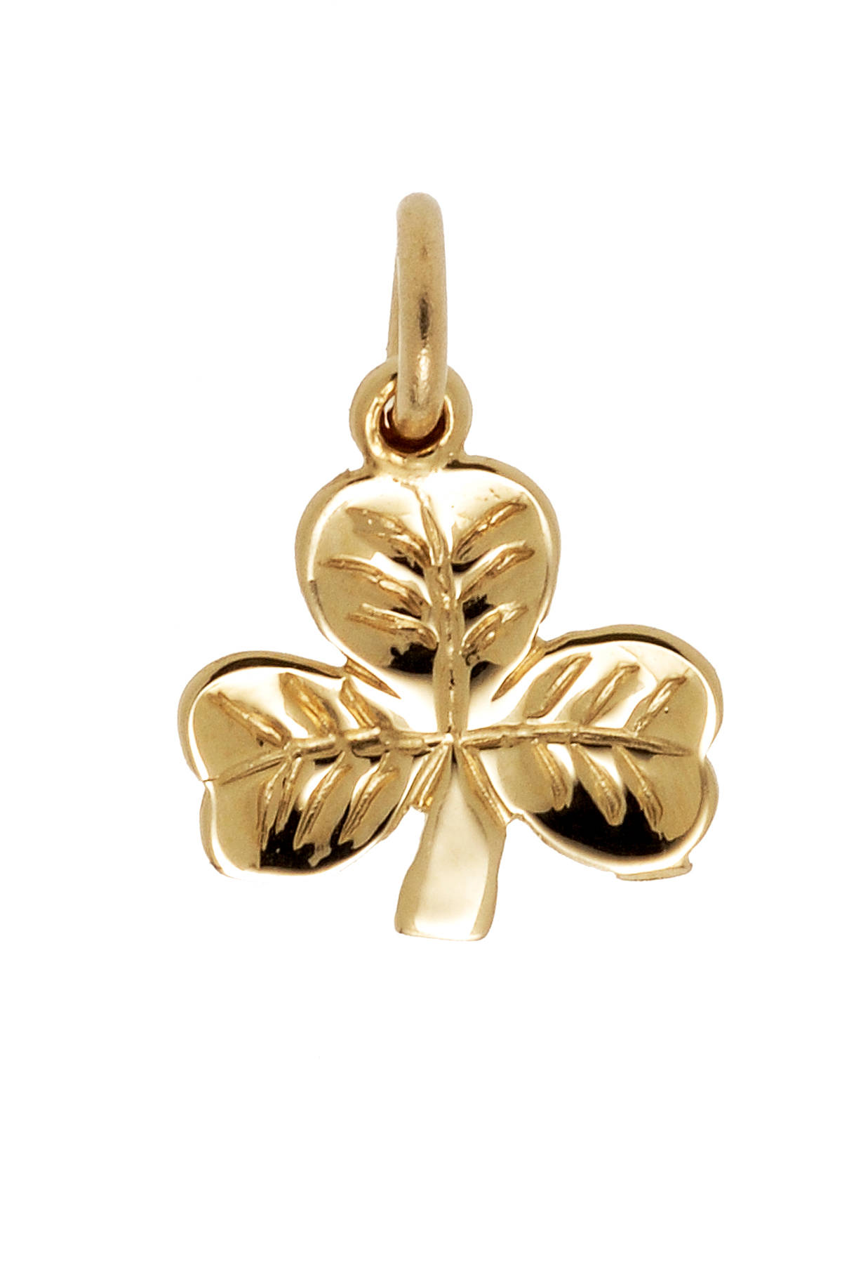 10 carat small shamrock charm,no chain