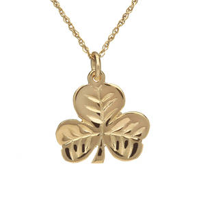 10 carat shamrock charm(no chain)