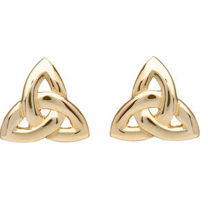  Yellow Gold Trinity Knot Earrings