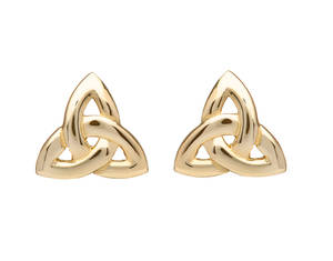 10ct Yellow Gold Trinity Knot Stud Earrings