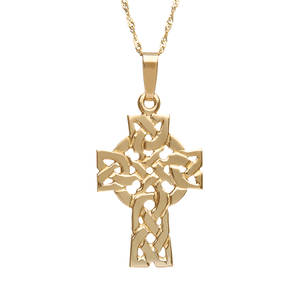 Gold Filigree Cross Pendant