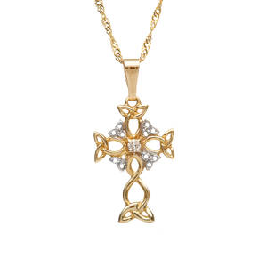 10 carat Trinity & Diamond Cross