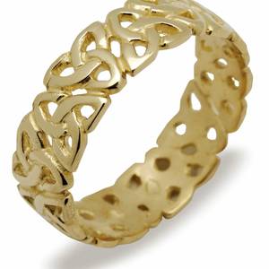 10 carat yellow gold ladies knot ring