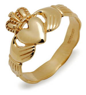 10ct Yellow Gold Traditional Claddagh Ring