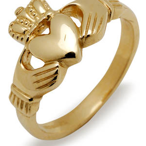 14 carat yellow(or white) Claddagh ring
