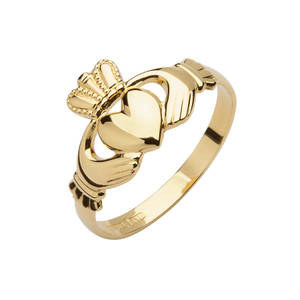 10 carat Die Struck Claddagh Ring