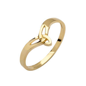 10ct Yellow Gold Petit Trinity Knot Ring