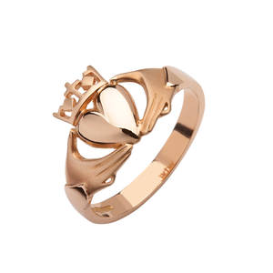 Rose Gold Claddagh Ring