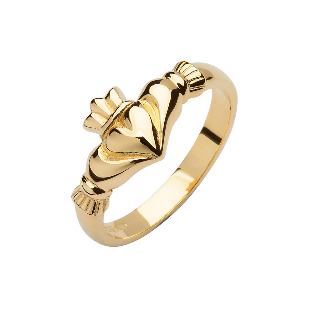 10 carat Yellow Gold Elegance Claddagh Ring