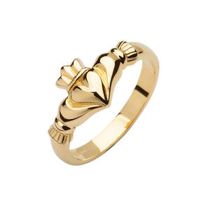 10ct Gold Elegance Claddagh Ring