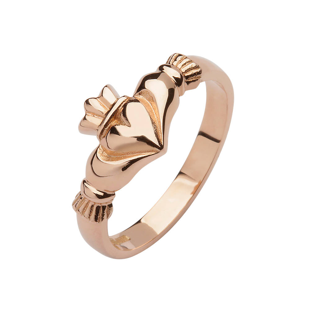 10carat Red Gold Elegance Claddagh Ring
