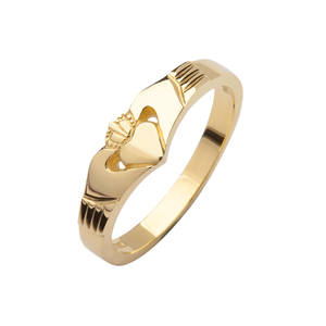 10ct Yellow Gold Elegance Claddagh Ring