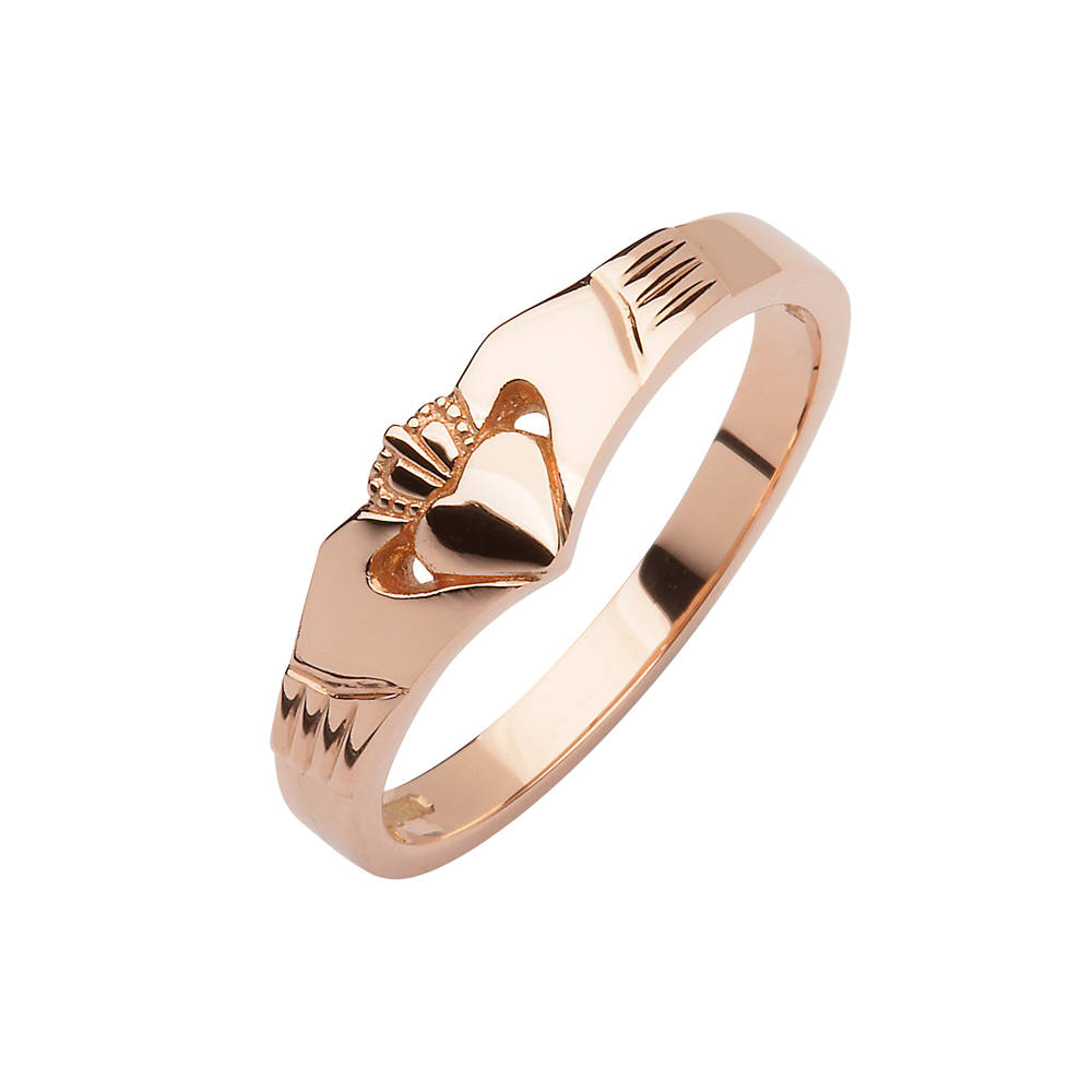 Rose Gold Elegance Claddagh Ring