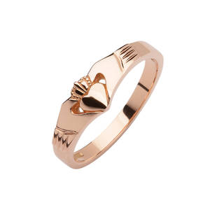 10ct Rose Gold Elegance Claddagh Ring