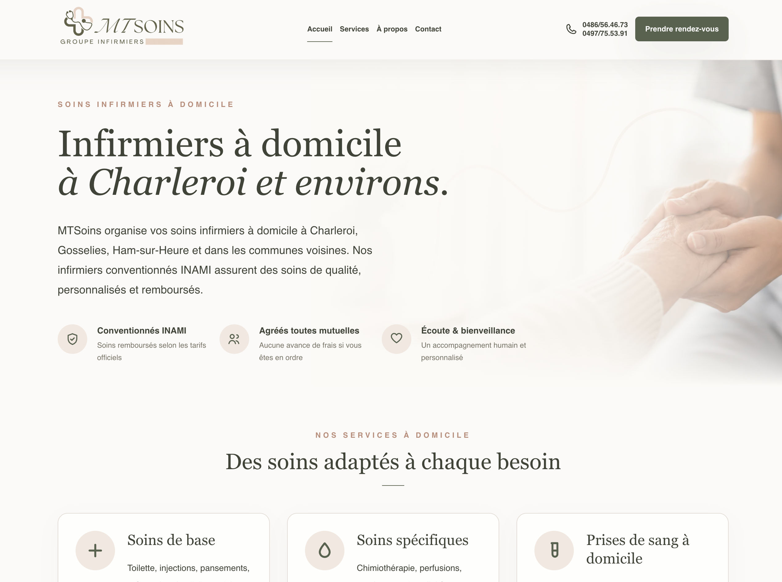 Aperçu du projet MT Soins