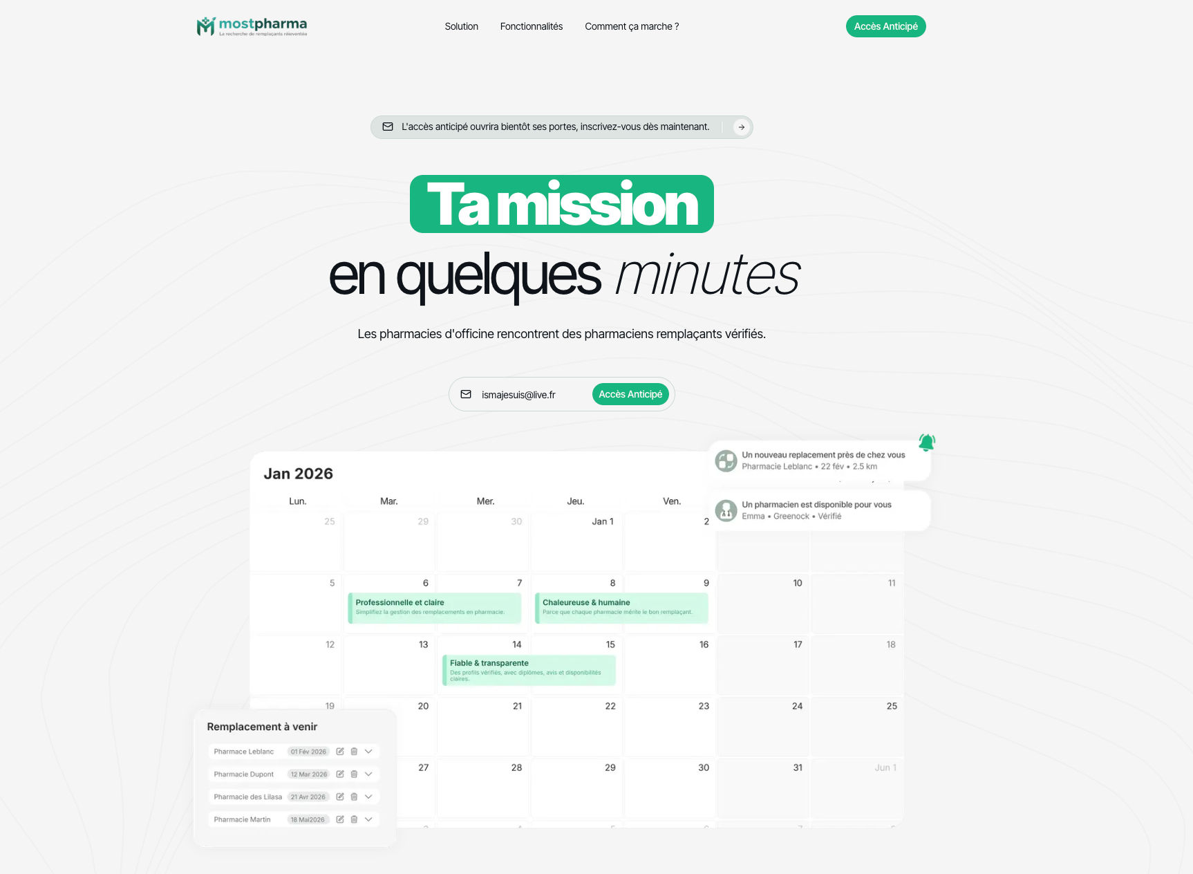 MostPharma : lancement et conversion
