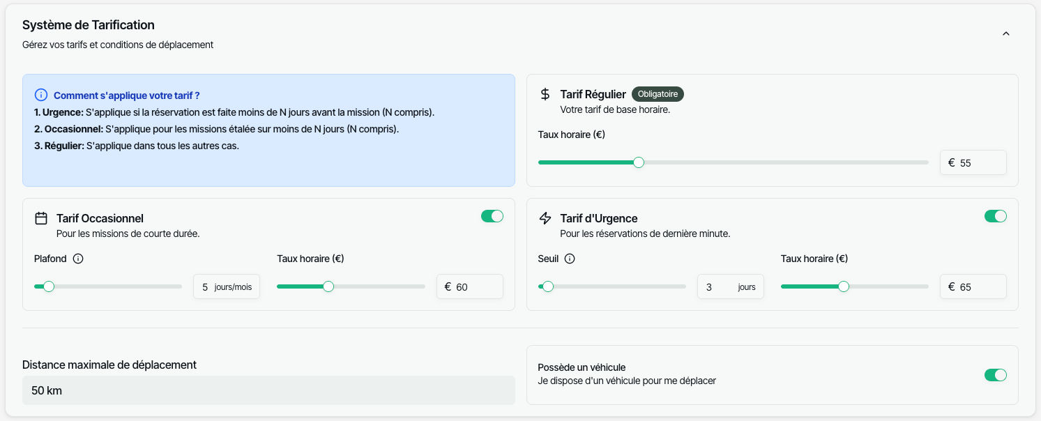 Vérification profil